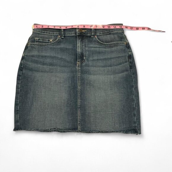 Lee Dresses & Skirts - Lee Mini Denim Skirt With Raw Hem